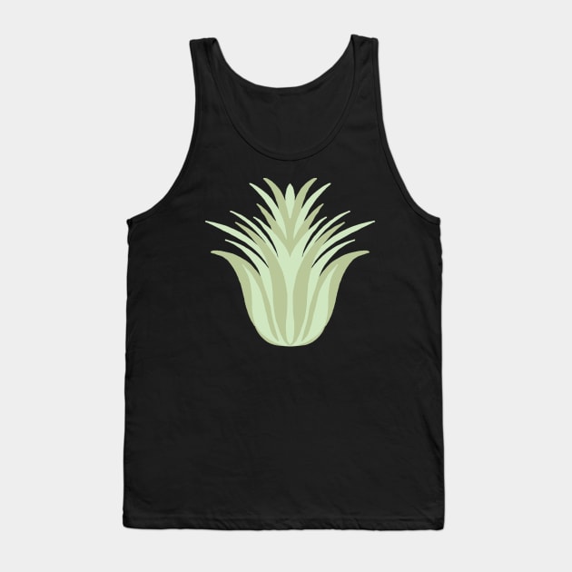 Air Plant Green Tones Tank Top by Rosemarie Guieb Designs